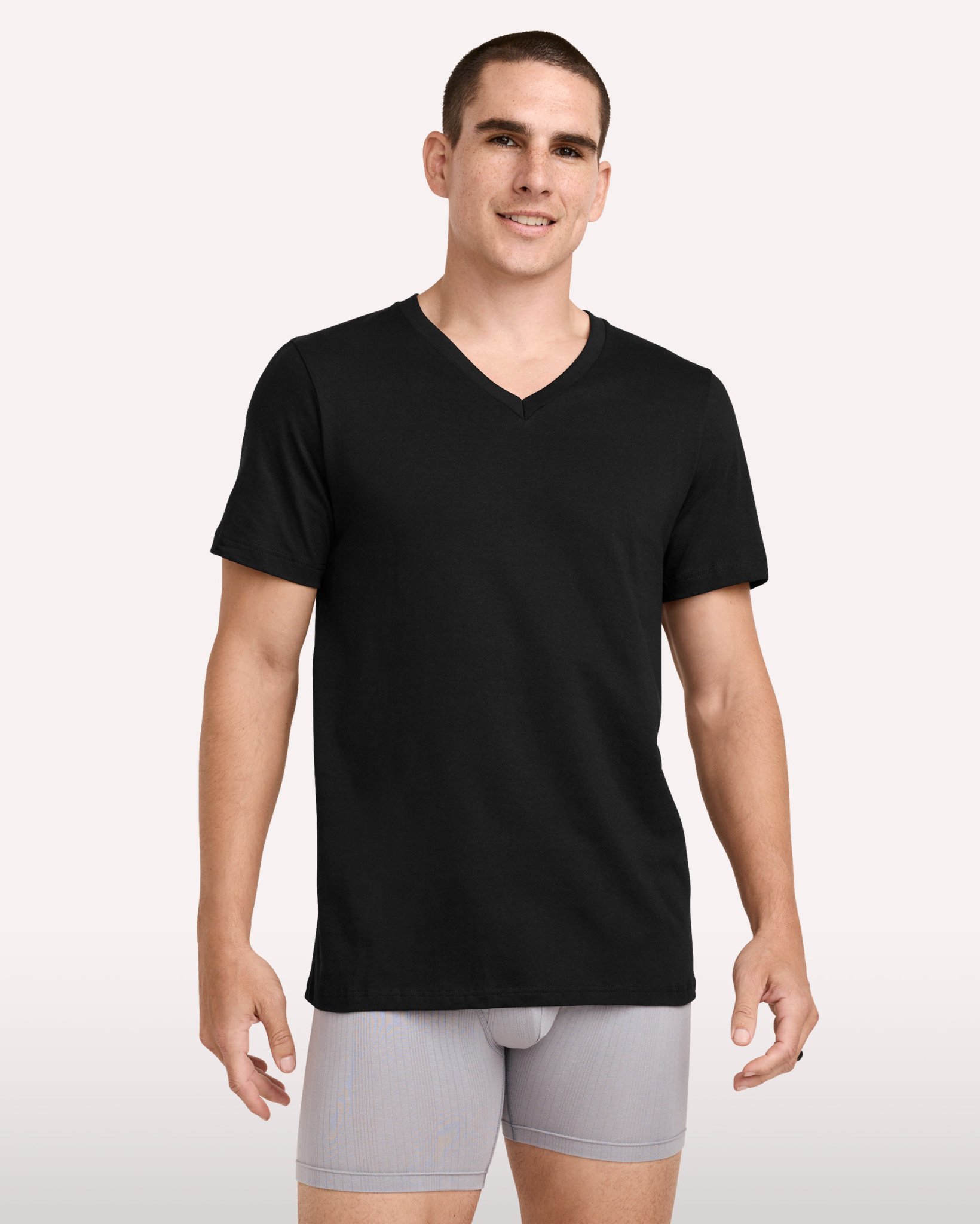v neck undershirt for dress shirt Ultra Soft V-Neck Undershirts 2-Pack