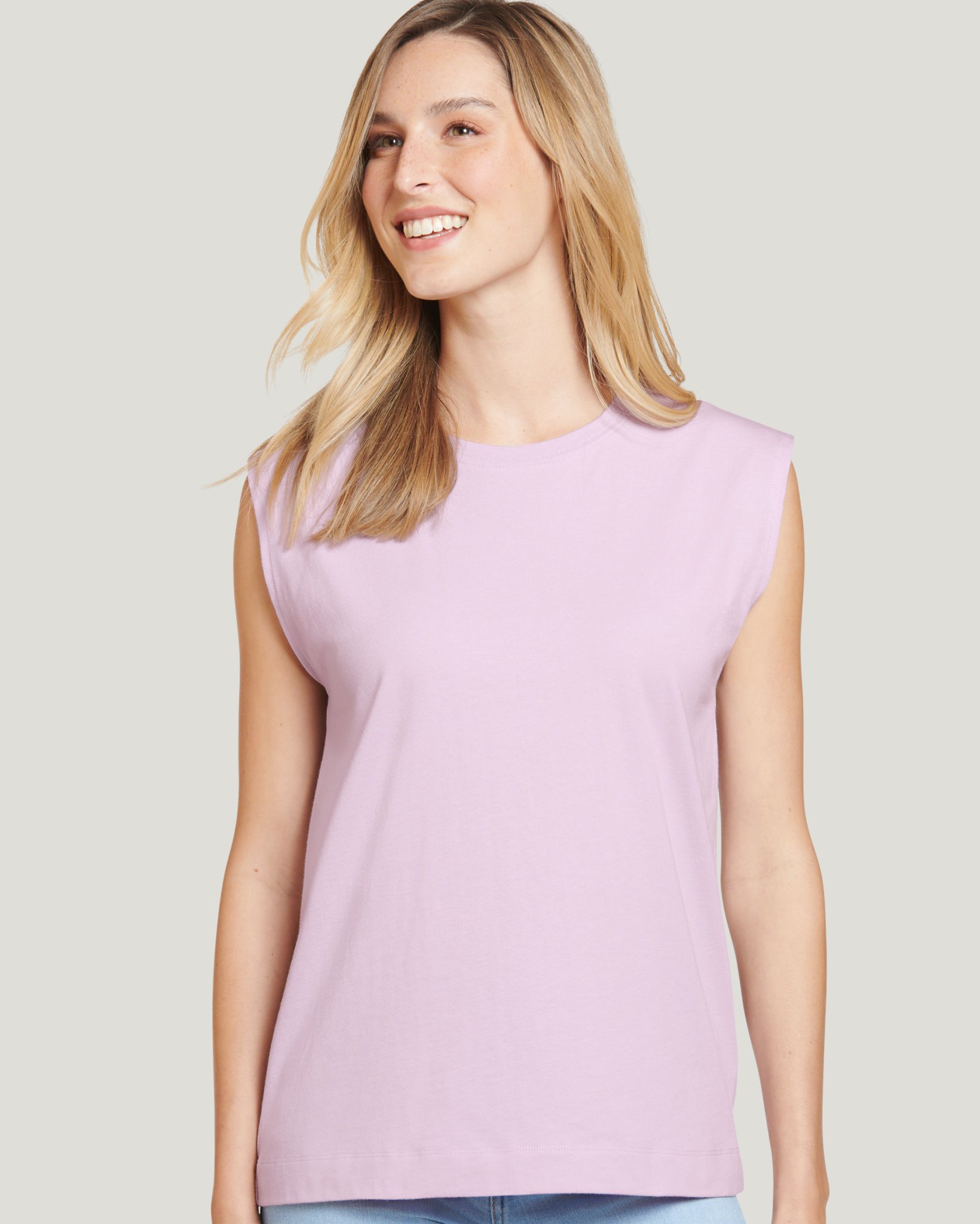 100% Organic Cotton Sleeveless Tee