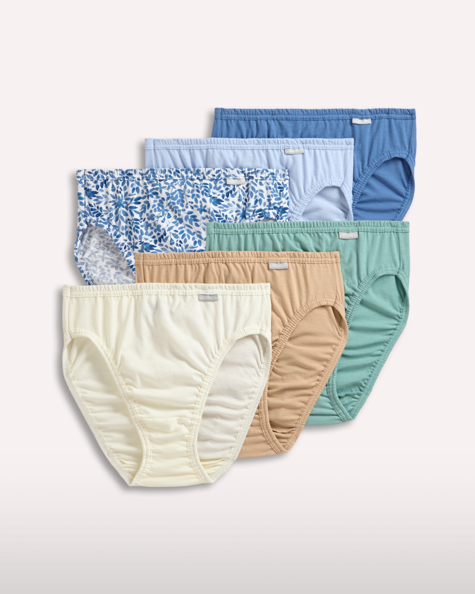 Plus Size 100% Cotton Elance® French Cut - 6 Pack