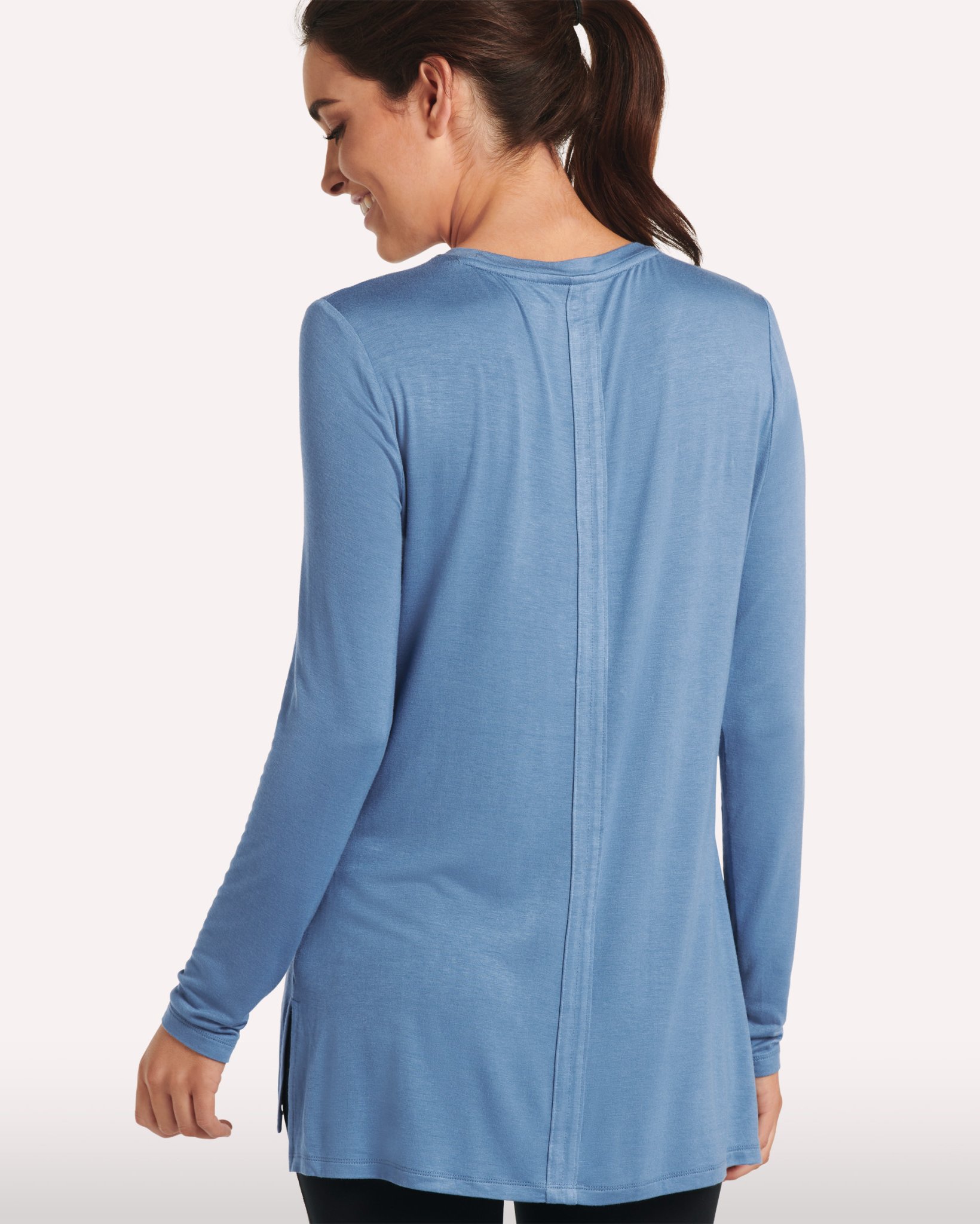 Long Sleeve Tee with Side Slits