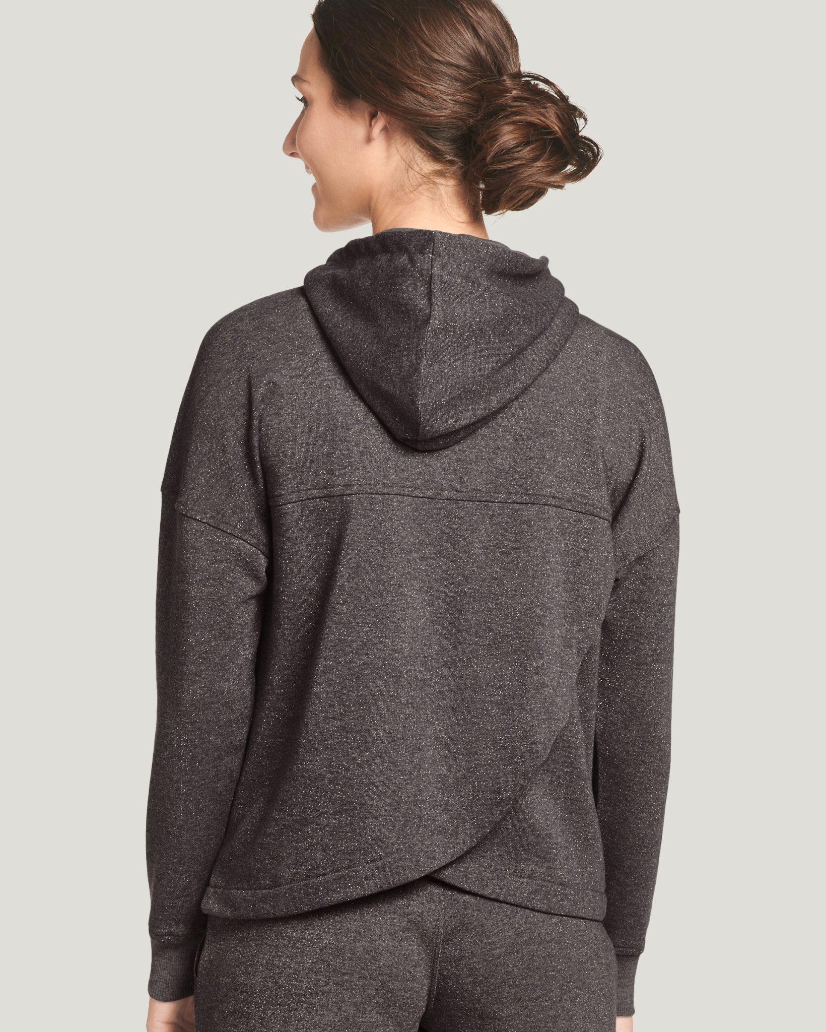 Glitter Half-Zip Hoodie