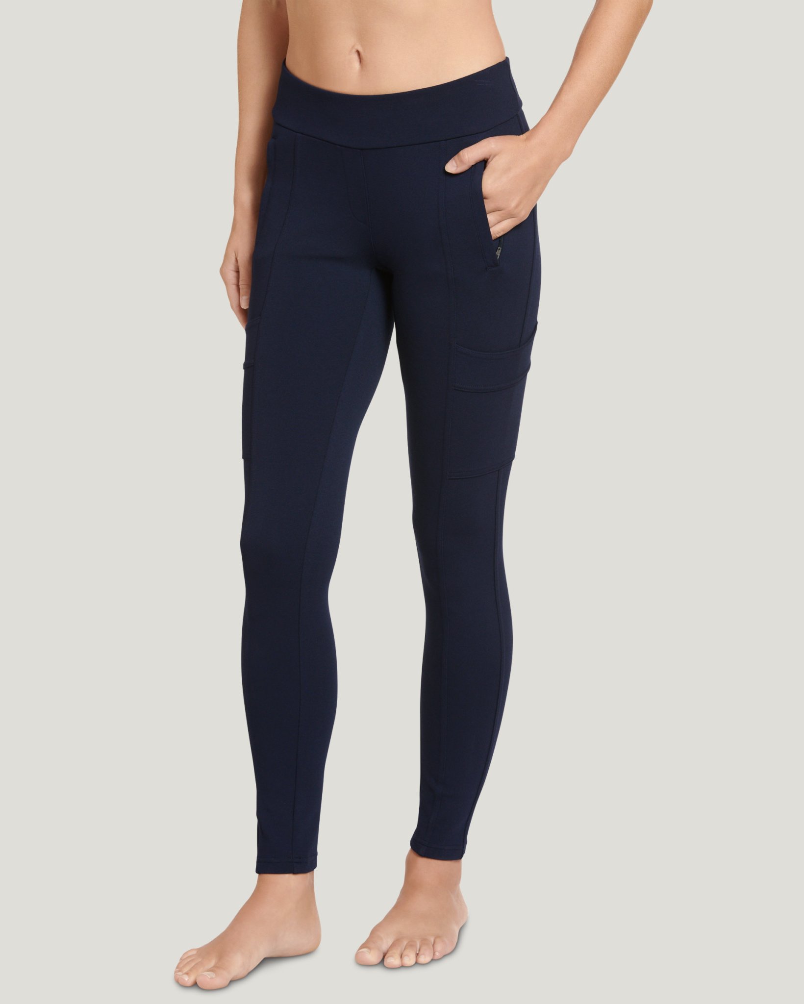 Leggings Jockey Ponte Jogger Jockey Activewear On The Go Ponte Jogger  Womens XL Grey Lounge