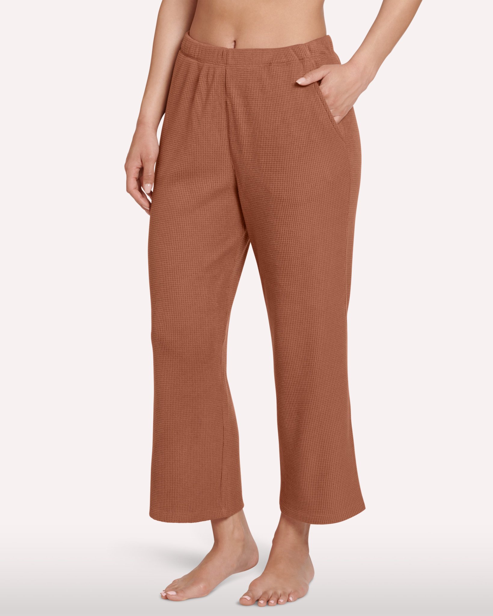 Waffle 7/8 Wide Leg Pant