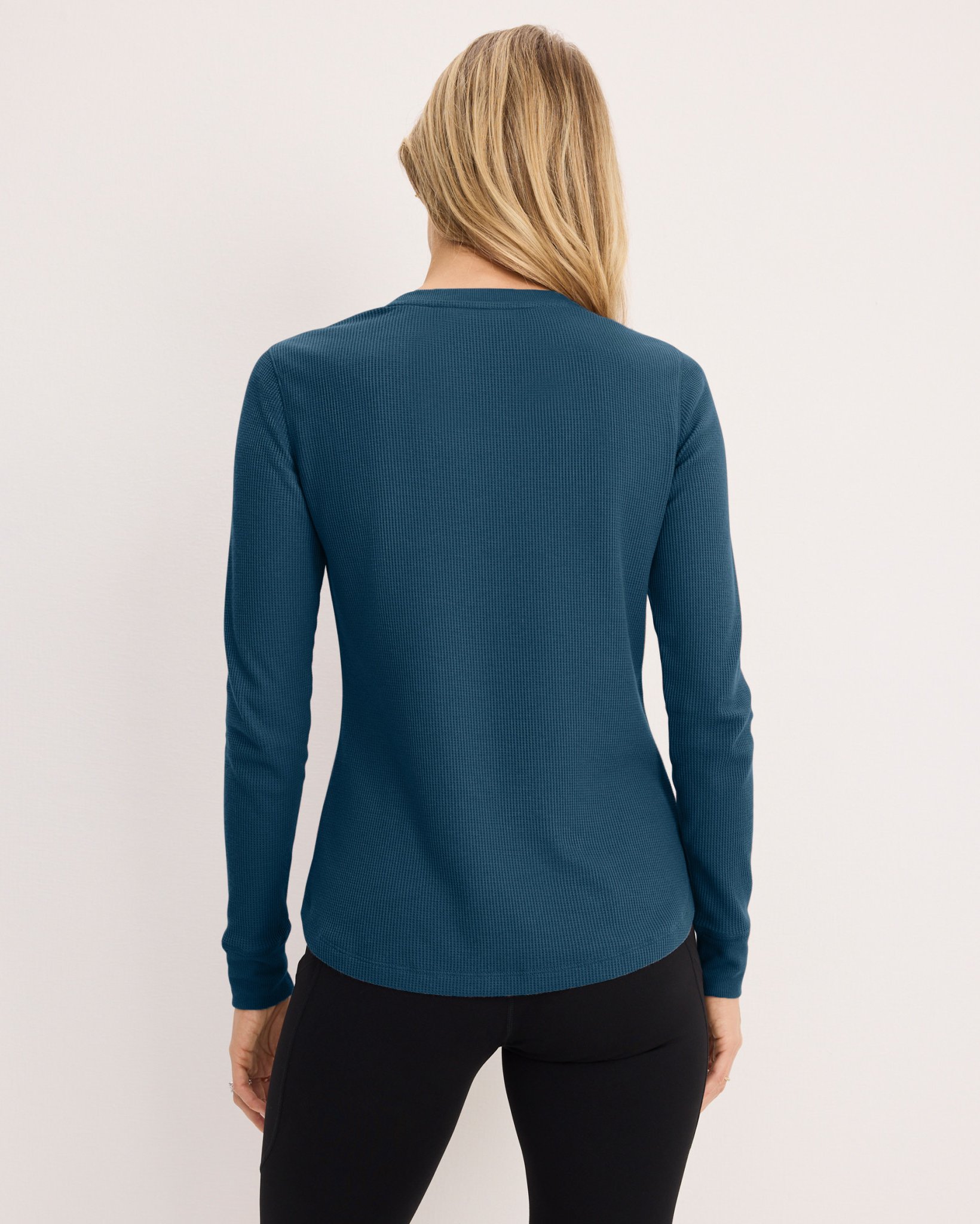Long Sleeve Waffle Crew
