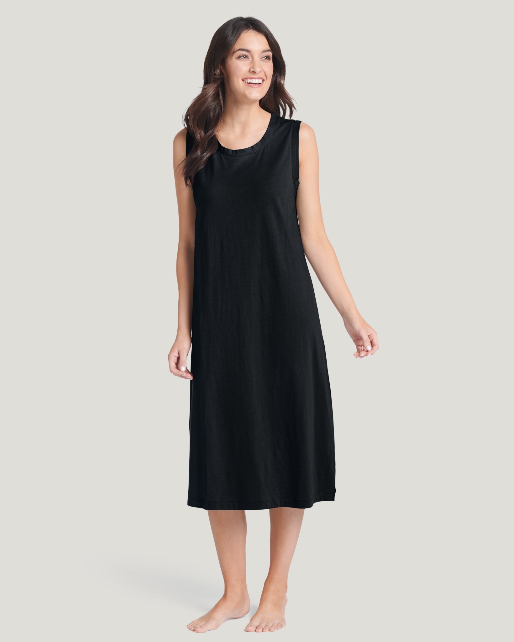 Jeffrico Sleeveless Cotton House Dresses Plus Size Softest