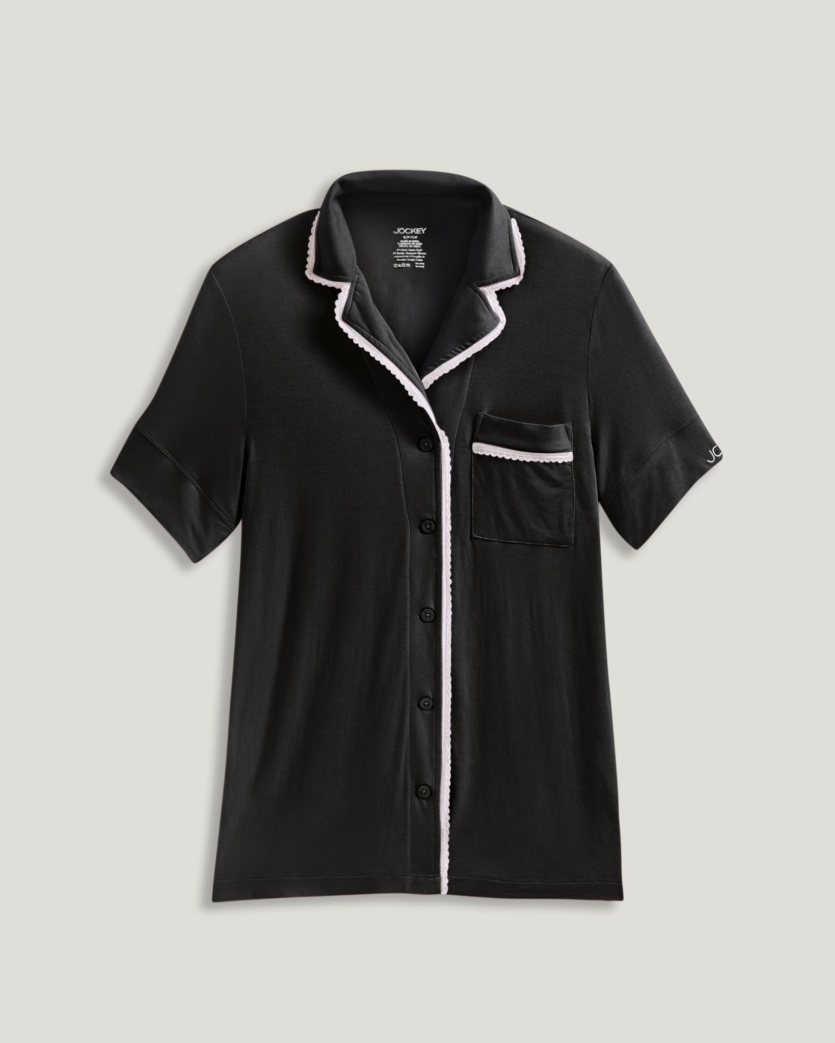 売れ筋商品|||ジョーンズニューヨーク カットソー トップス レディース Women's Notch-Collar Short-Sleeve Shirt Aqua Wave Notch Collar Button-Front Short Sleeve Shirt