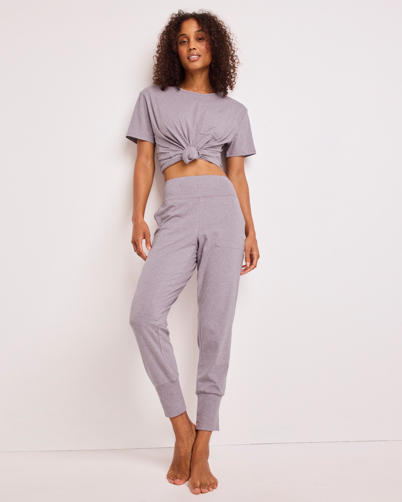 Cotton Modal Foldover Jogger