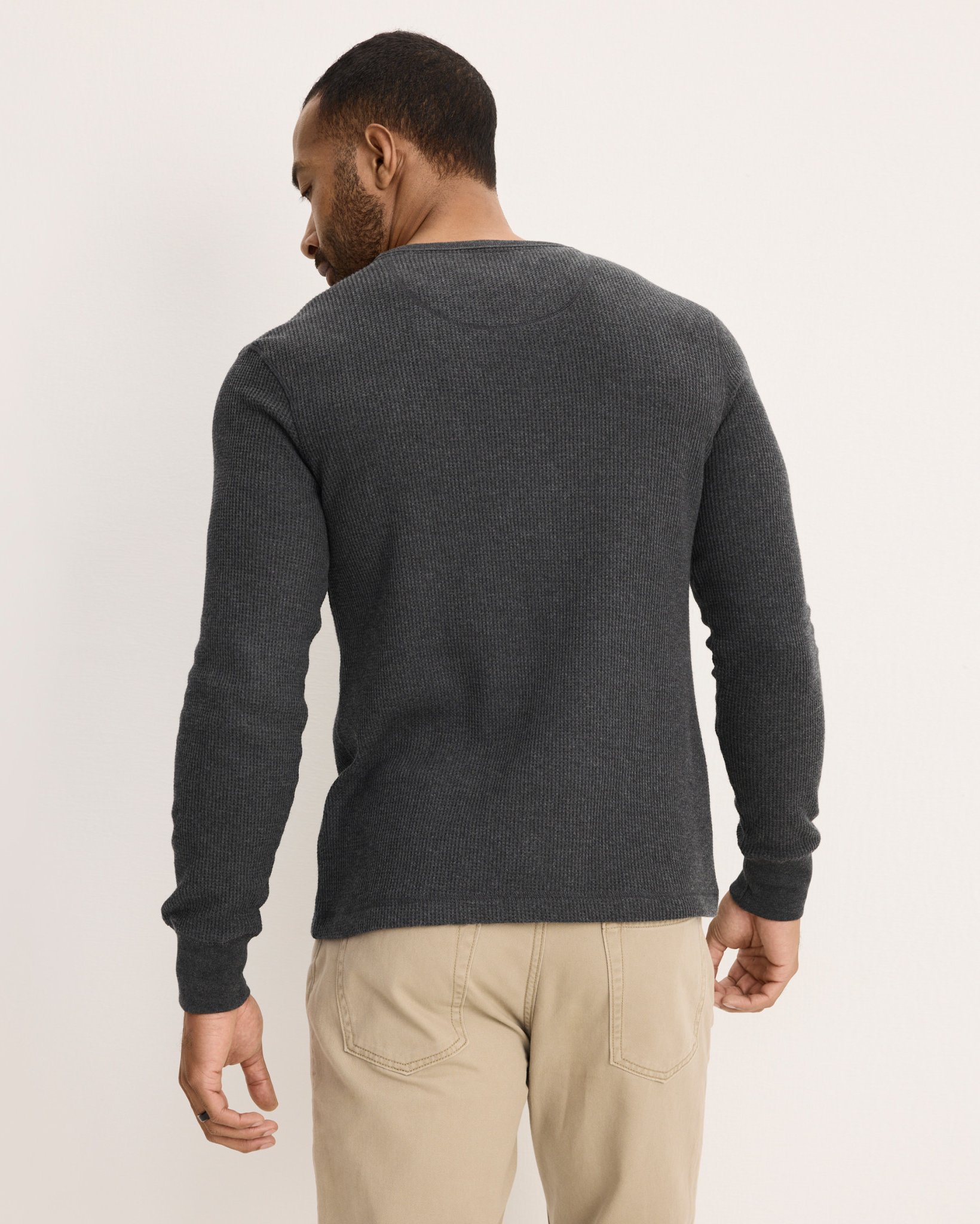 Long Sleeve Waffle Crew