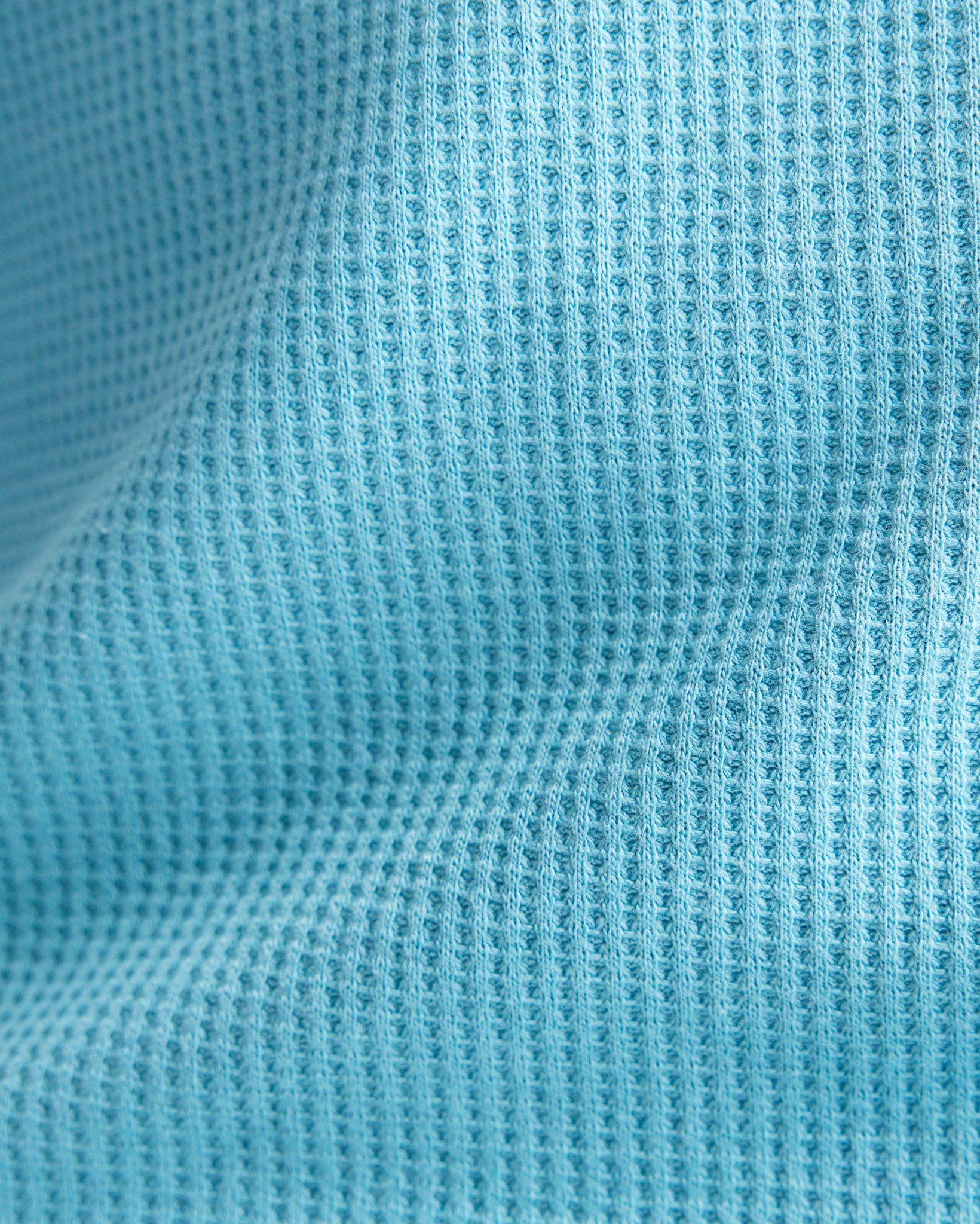Long Sleeve Waffle Henley