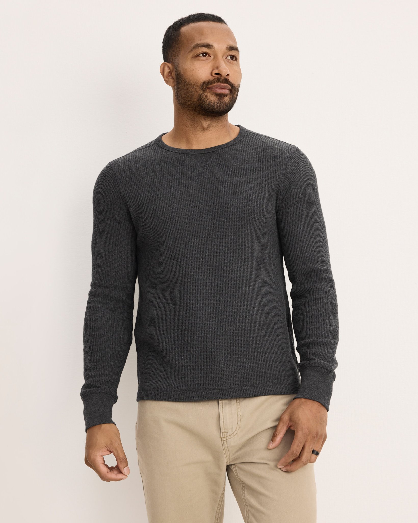 Tall Man Long Sleeve Waffle Crew