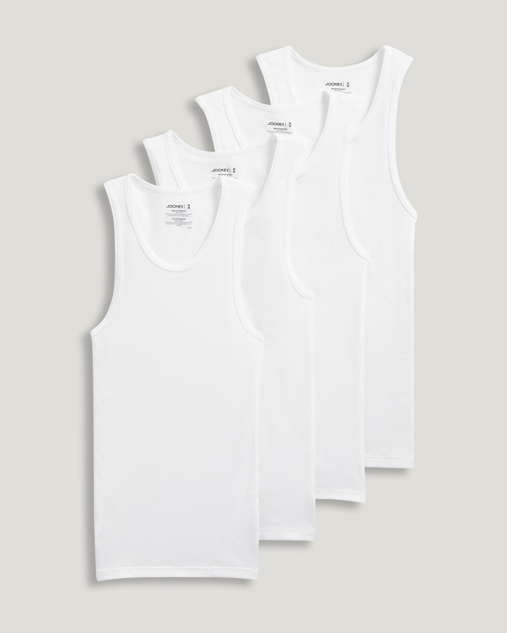 Boys' 100% Cotton Rib Tank Pack