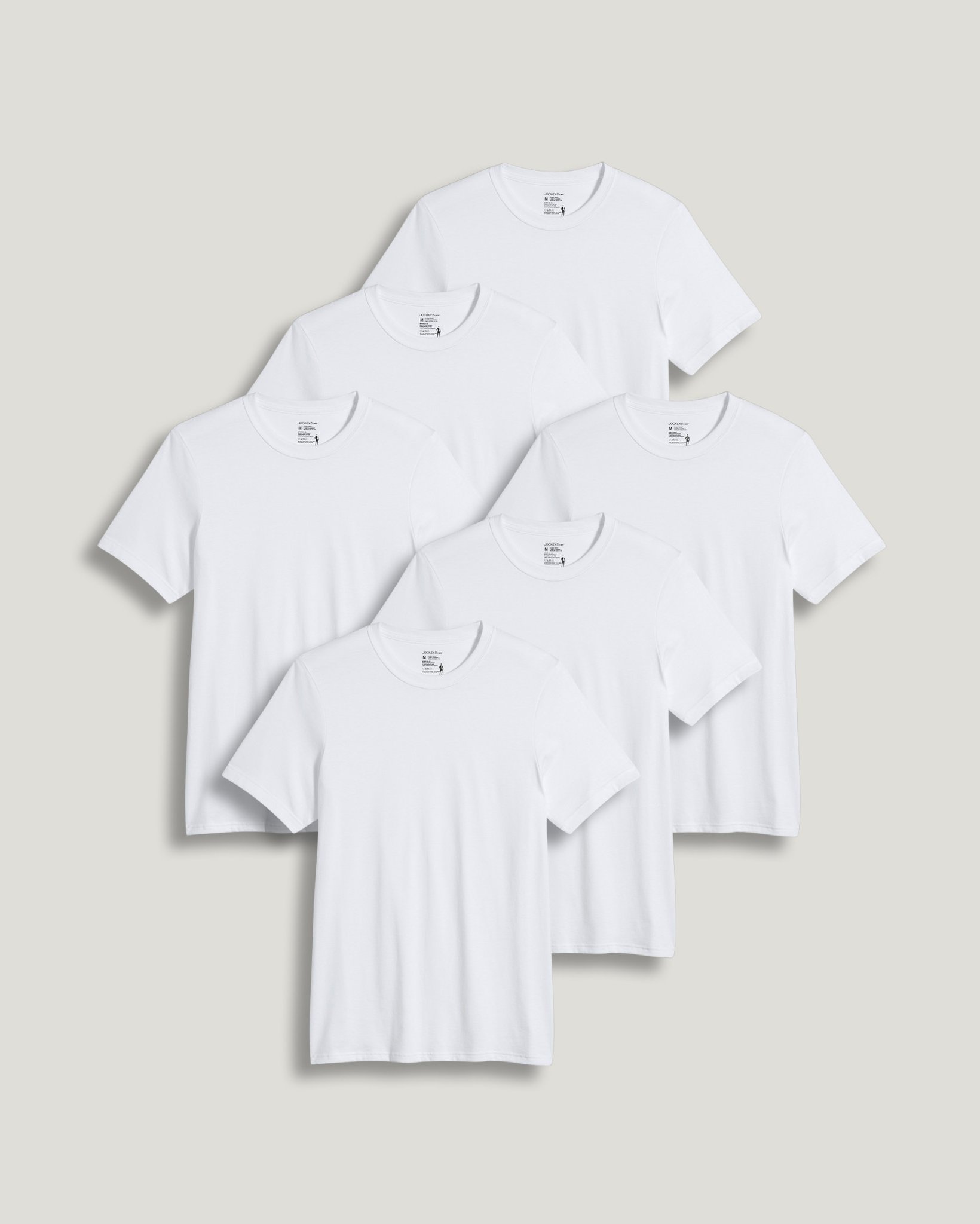 Big & Tall Classic Crew Neck Undershirt- 6 Pack
