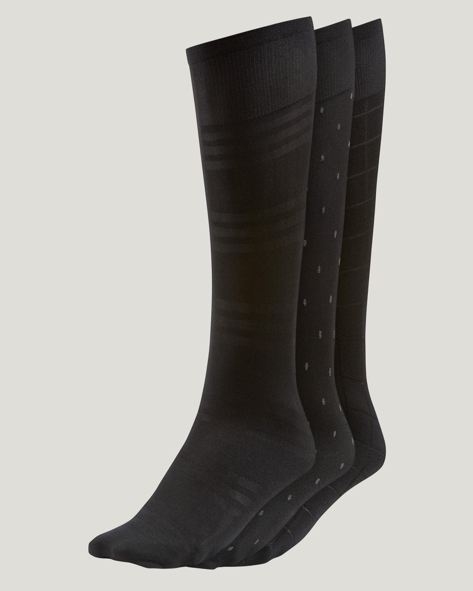 Women's Nylon Textured Trouser Socks Pack