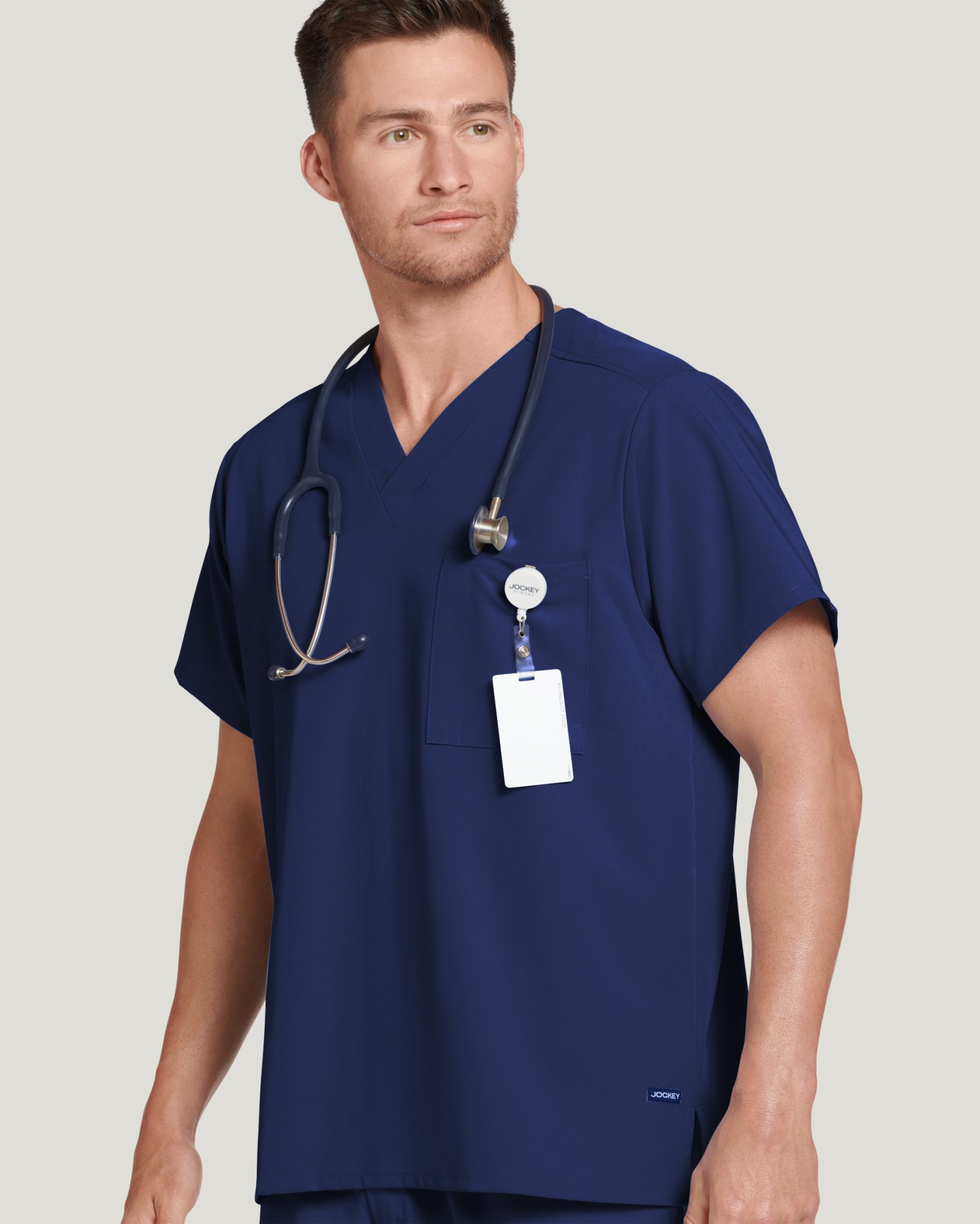 Classic Unisex One Pocket Stretch Scrub Top