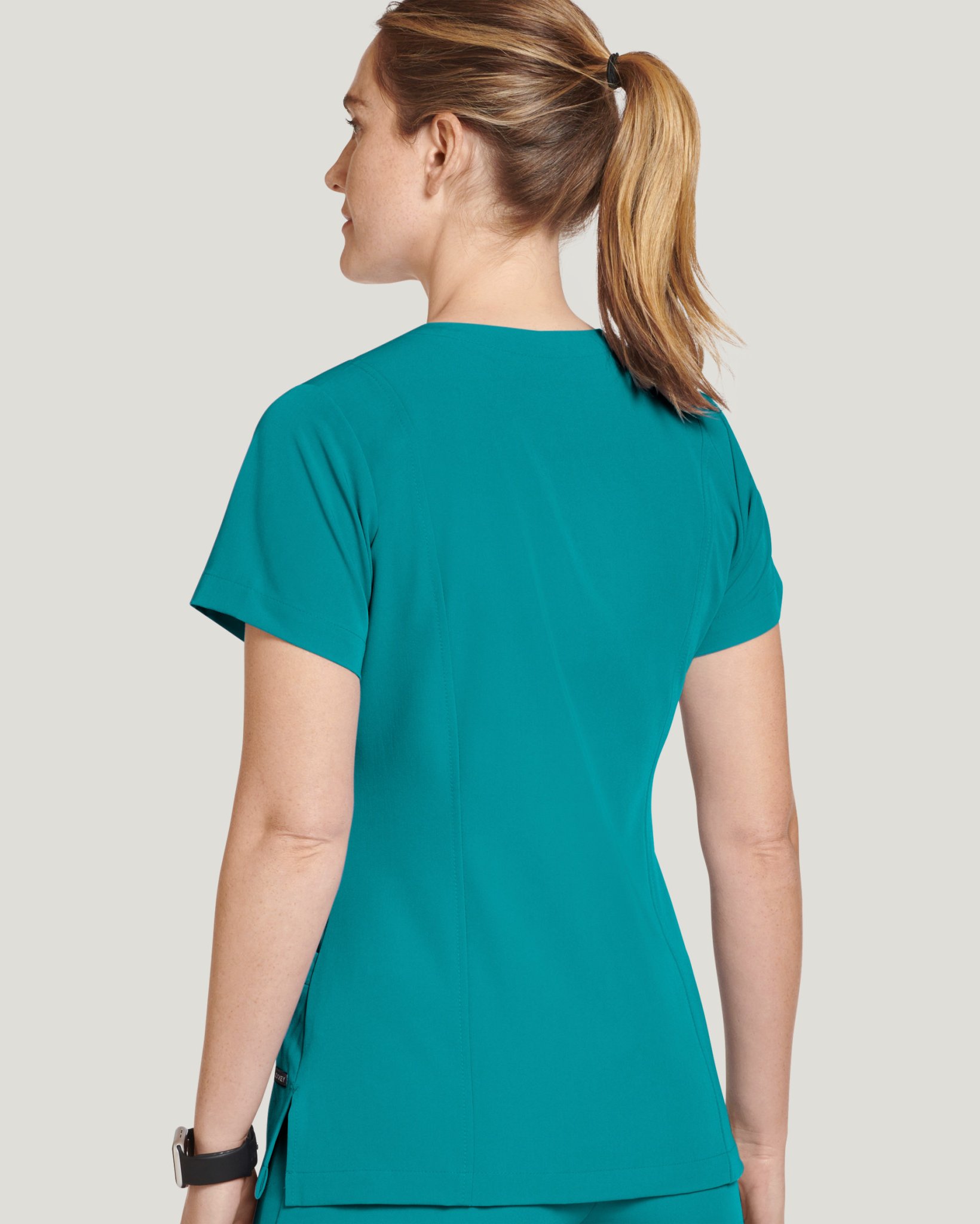 Women's Mock Wrap Scrub Top