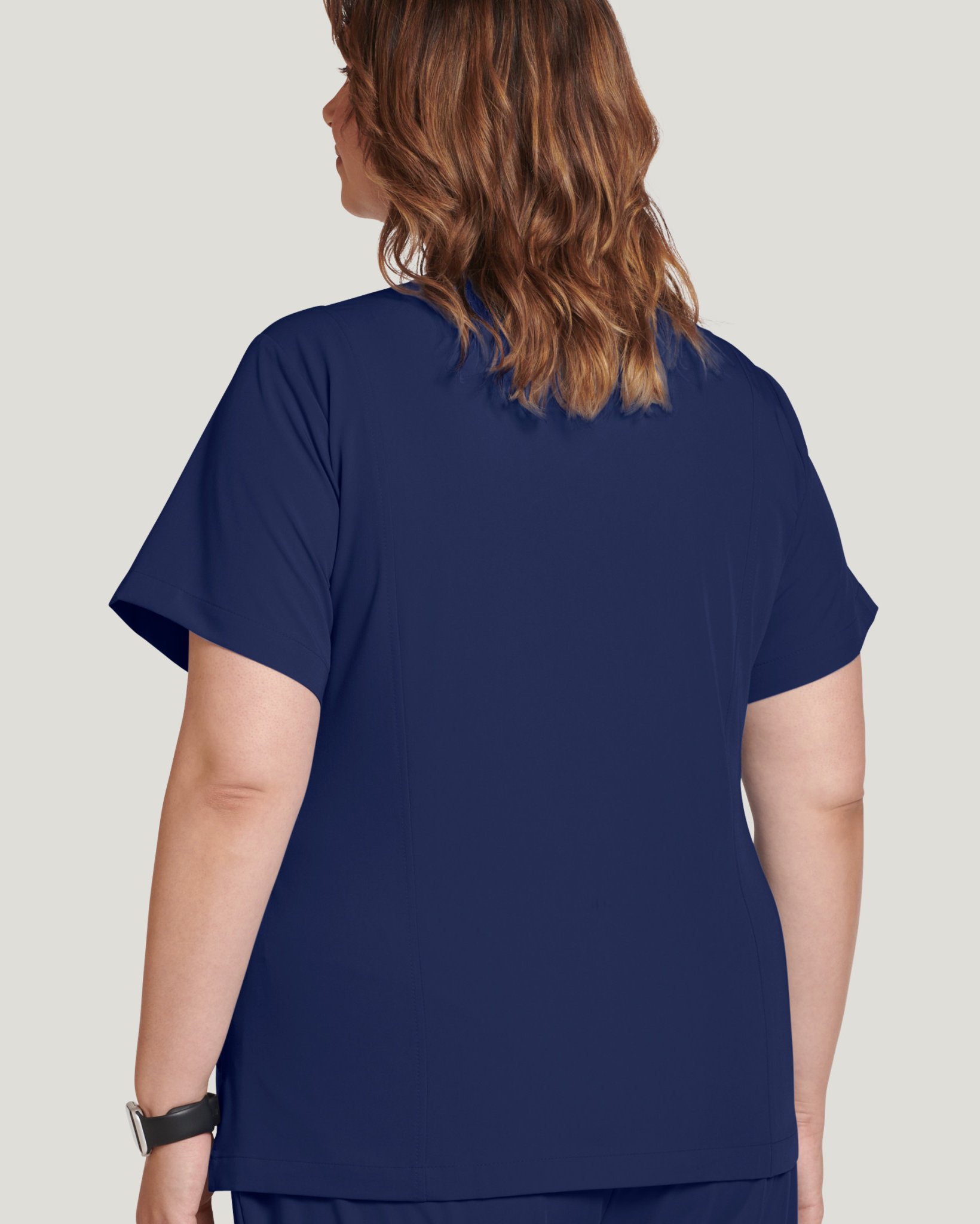 Women's Mock Wrap Scrub Top