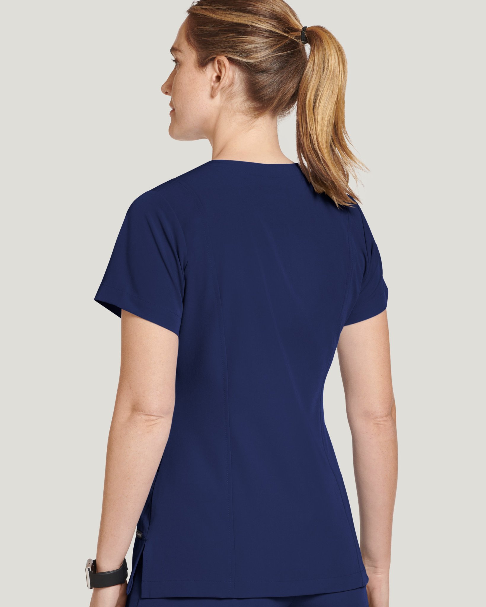 Women's Mock Wrap Scrub Top