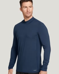 8yards Men’s MockNeck 5G Cotton Quarter Zip Mock Neck Sweater - Multi – Paul Fredrick