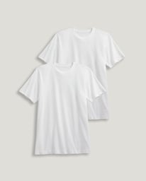 Classic Cotton Mesh Crew Neck T-Shirt - 2 Pack