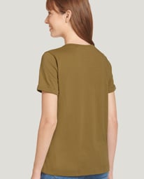 tシャツ organic cotton jersey basic fit tee レディース Jockey Generation™ Women's Organic Cotton Stretch Cropped T