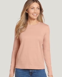 tシャツ organic cotton jersey long sleeve tee レディース Eileen Fisher Long-Sleeve Organic Cotton Jersey Tee | Neiman