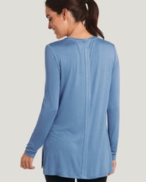 Long Sleeve Tee with Side Slits