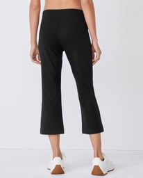 Cotton Stretch Slim Flare Capri