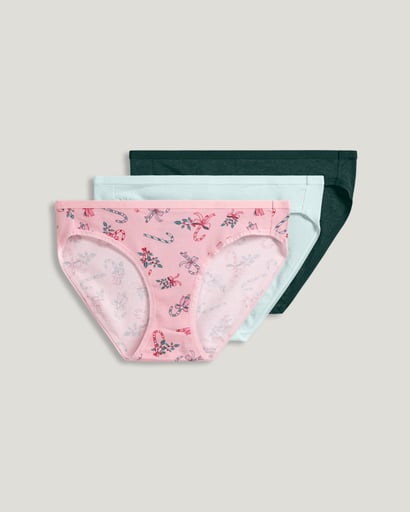 Organic Cotton Stretch Logo Bikini - 6 Pack