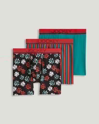 Chafe Proof Pouch Microfiber 6" Boxer Brief - 6 Pack