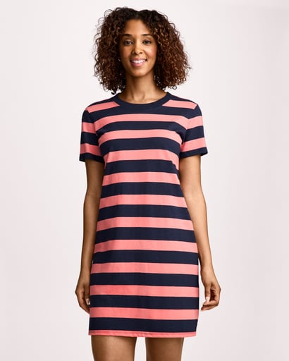 sachin and babi light blue dress Polo Ralph Lauren Women's Crewneck Fit & Flare T-Shirt Dress main image 1