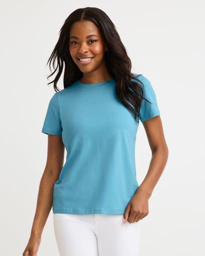 Tシャツ・カットソー ^LOW CLASSIC^ ORGANIC SILKET Lc MINI TSHIRTBLUE LC242_TS02BL LOW CLASSIC