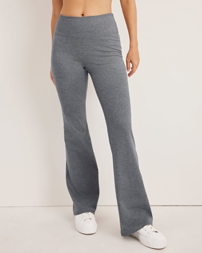 Cotton Stretch Slim Bootleg Pant