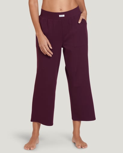 Cotton Stretch Sleep Cropped Pant
