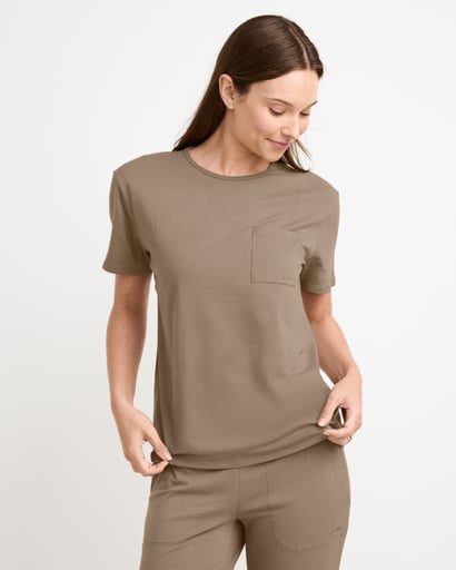 Waffle Short Sleeve Top