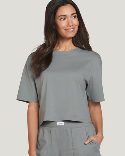 Cotton Stretch Sleep Cropped Pant