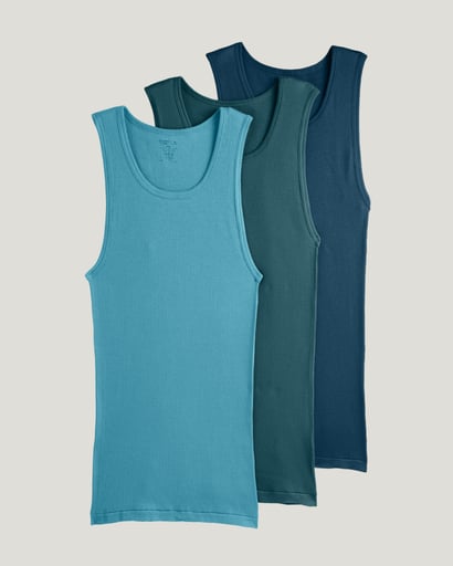 100% Cotton A-Shirt Tank - 4 Pack