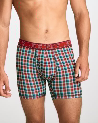 Chafe Proof Pouch Microfiber 6" Boxer Brief - 6 Pack