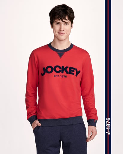 French Terry Crew Neck Tee