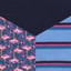 flamingo geo/true navy/detail stripe