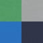 shamrock green/quartz grey/tropical blue/just past midnight