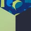 true navy/spearmint/crisp geo/true navy