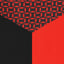 black/timescape geo/racing red