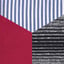 black stripe/red apple/blue stripe